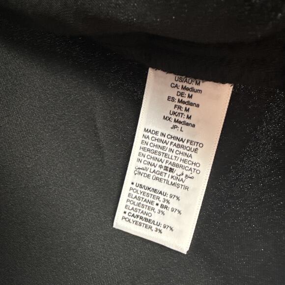 The Drop Women's Tanya Shirred-Neck Bubble Tank Black-Medium With Tag *READ... - Picture 10 of 14